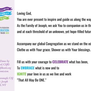 Federation Prayer Card
