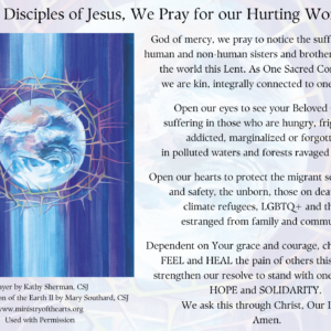 Lenten Prayer Card